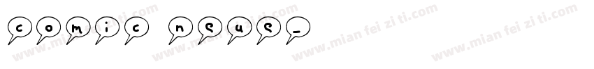 comic neue字体转换